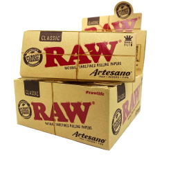 Raw Classic Artesano Rolling Papīri ar filtriem 32 Kingsize slim